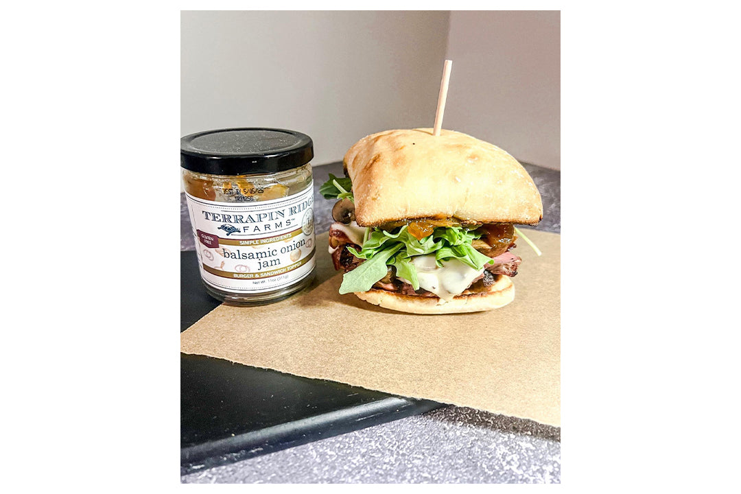 Grilled Steak Panini with Terrapin Ridge Farms Balsamic Onion Jam Grilled Steak Panini with Terrapin Ridge Farms Balsamic Onion Jam